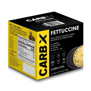كارب اكس معكرونة فيتوتشيني منخفضة الكربوهيدرات 600 جم - CARB X Fettuccine 600 g