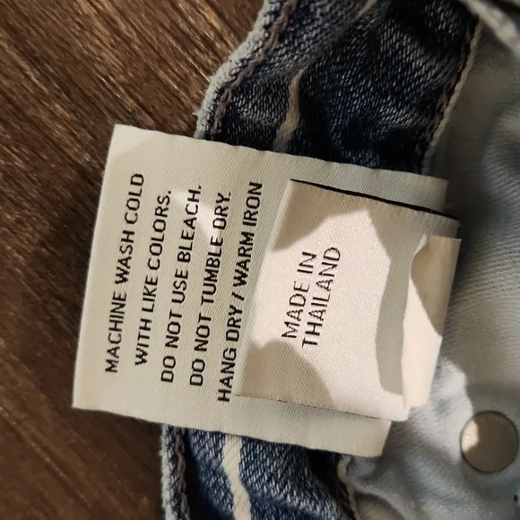 ❤️ BOYISH HIGH RISE WIDE LEG CROP MIKEY STRIPED JEANS, 4 (27)