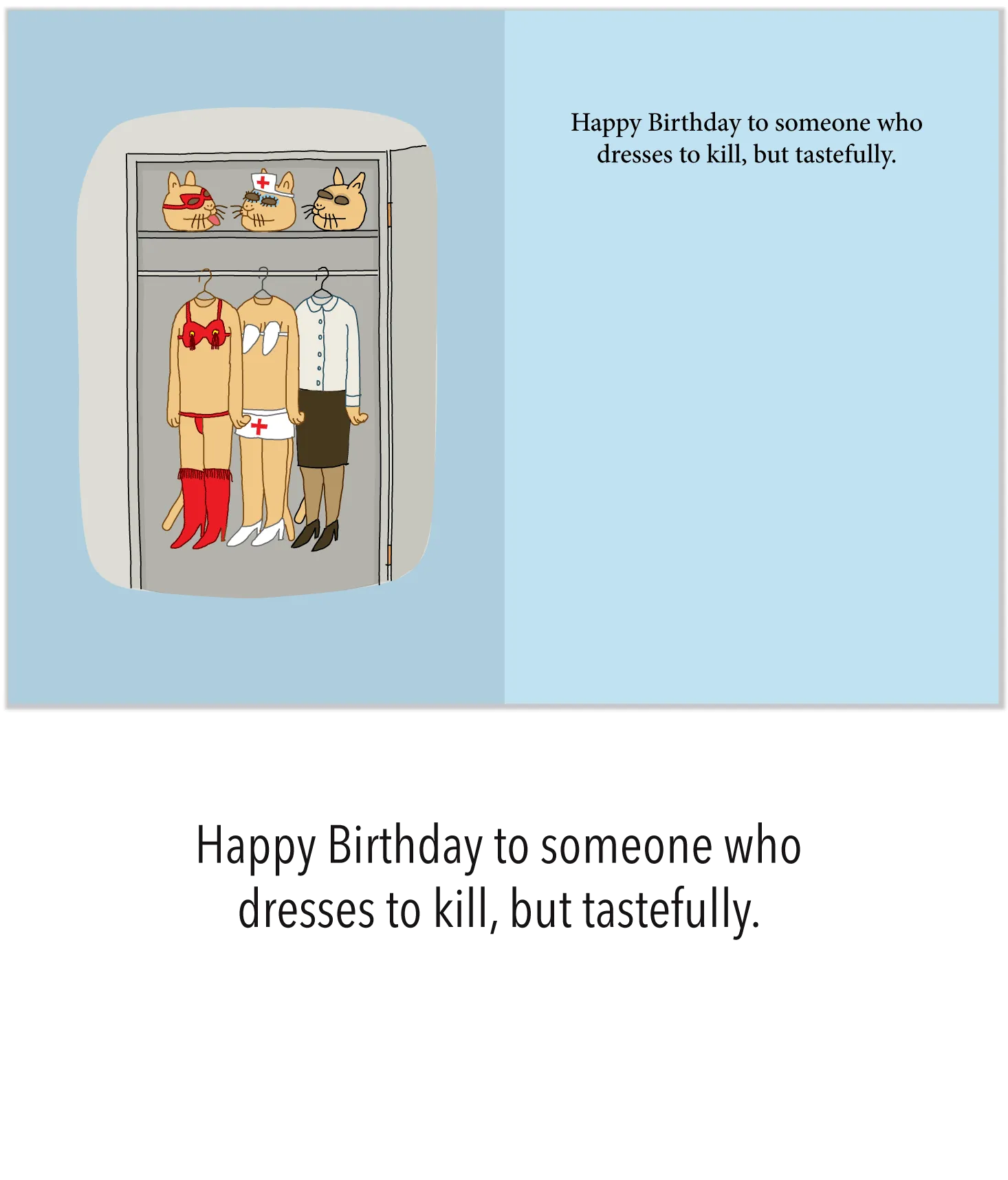 1275 Dressed to Kill (Birthday card)
