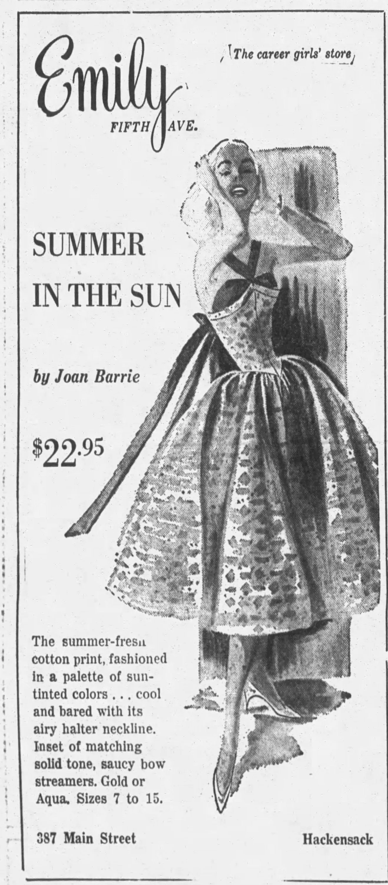 1950s Joan Barrie HALTER cotton dress EYELET xxs | new spring summer