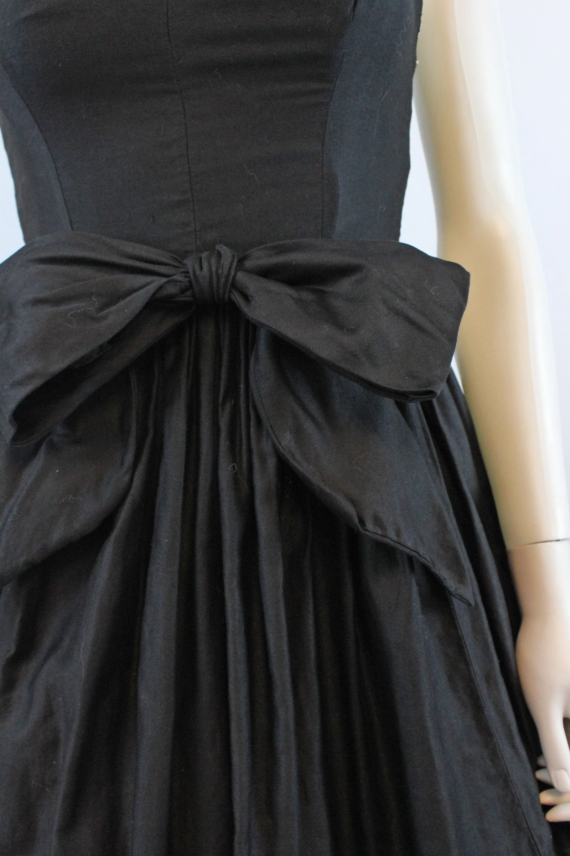 1950s Joan Barrie HALTER cotton dress EYELET xxs | new spring summer