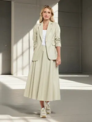 365 Days : Dakota PU Skirt : Parchment