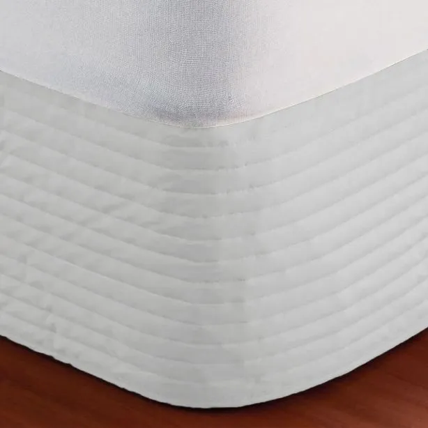 400TC Cotton Horizontal Quilted Tailored Bed skirt