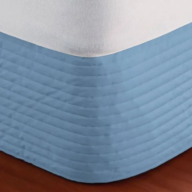 400TC Cotton Horizontal Quilted Tailored Bed skirt
