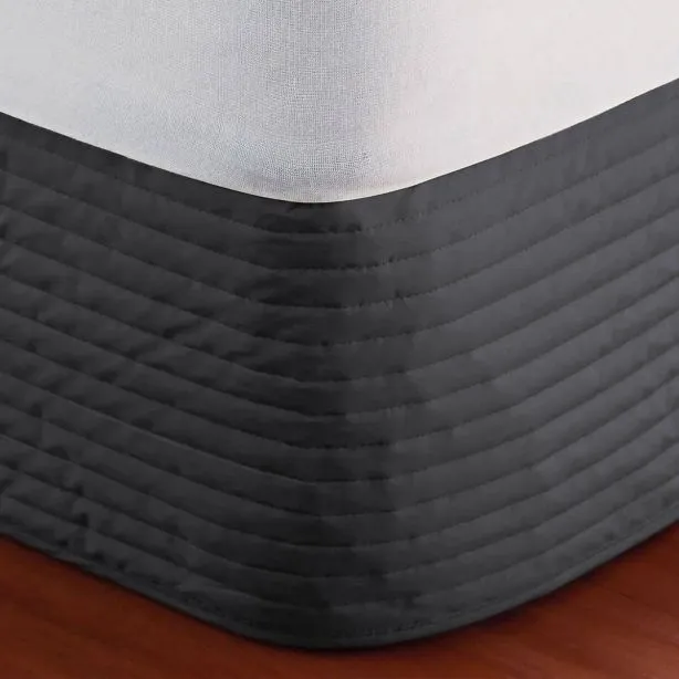 400TC Cotton Horizontal Quilted Tailored Bed skirt