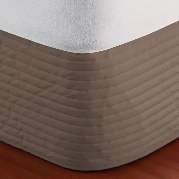 400TC Cotton Horizontal Quilted Tailored Bed skirt