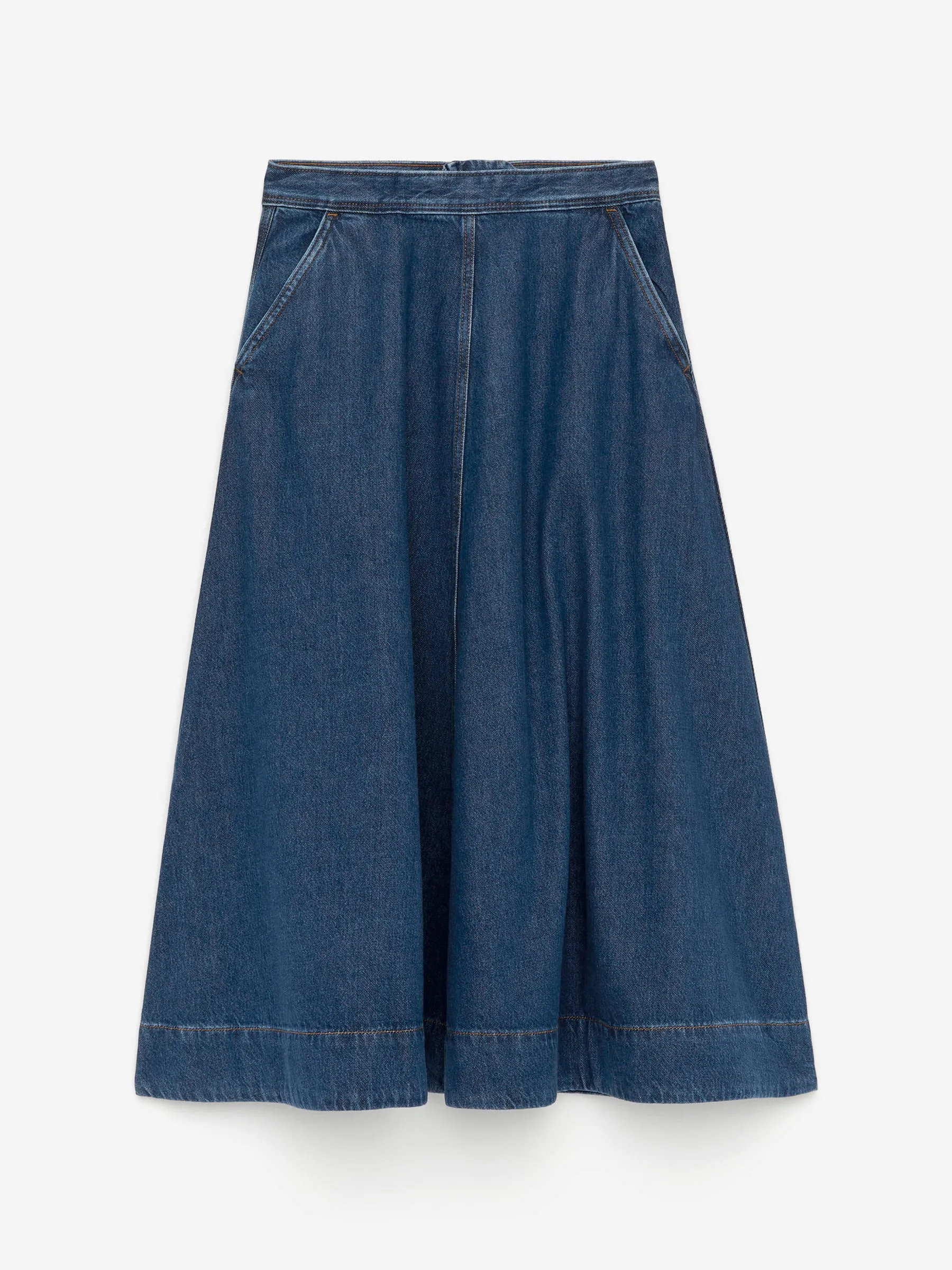 A-Line Denim Skirt
