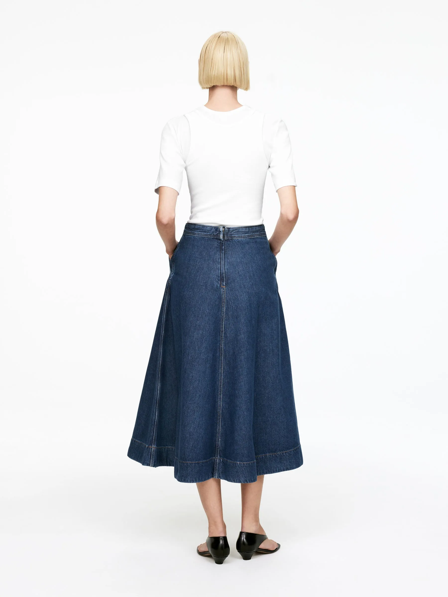 A-Line Denim Skirt