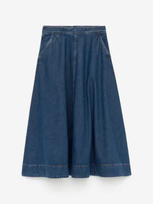 A-Line Denim Skirt
