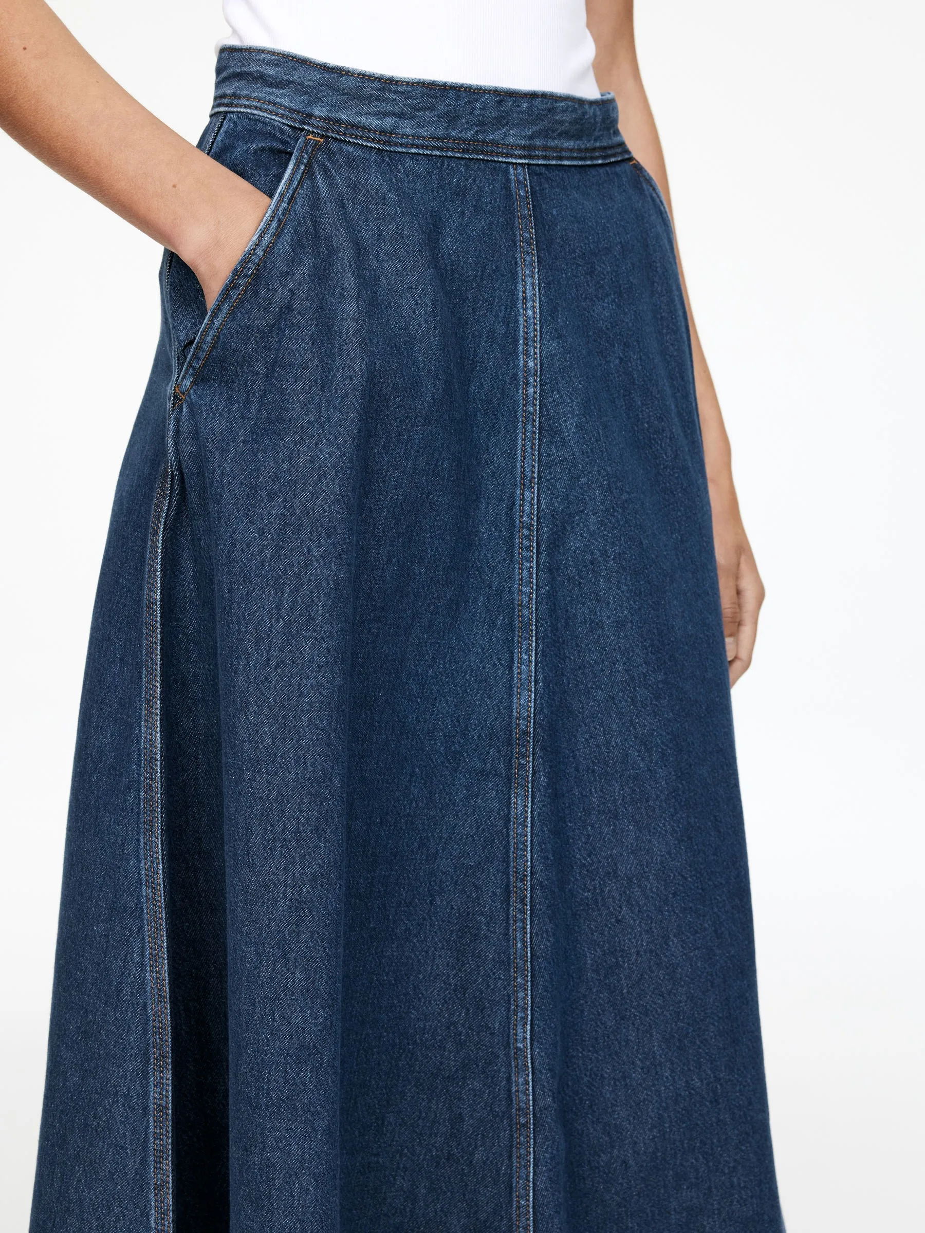 A-Line Denim Skirt