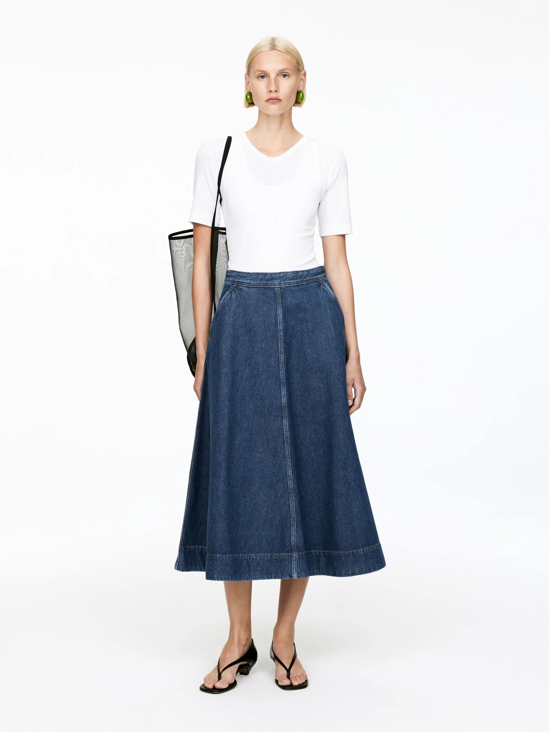 A-Line Denim Skirt