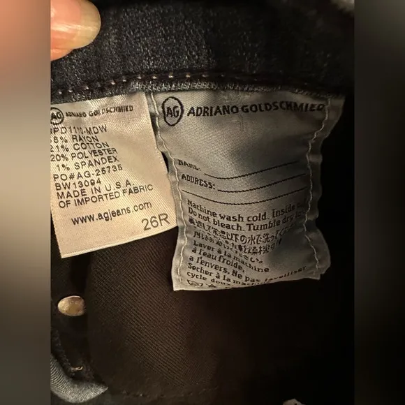 Adriano Goldschmied The Stilt Cigarette Jeans Size 26R