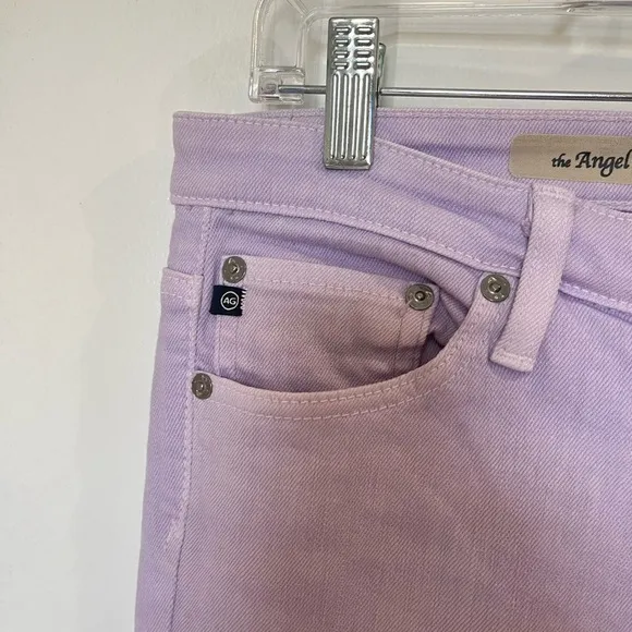 Ag Adriano Goldschmied The Angel Low Rise Boot Cut Flare Jeans Sz 30 (10) Lilac