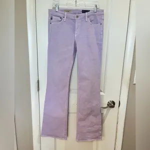 Ag Adriano Goldschmied The Angel Low Rise Boot Cut Flare Jeans Sz 30 (10) Lilac