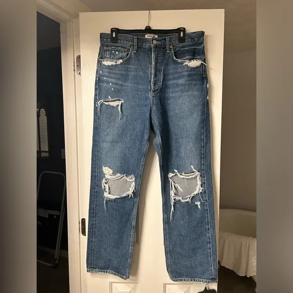 AGOLDE 90s High Rise Loose Fit Jeans Psyche