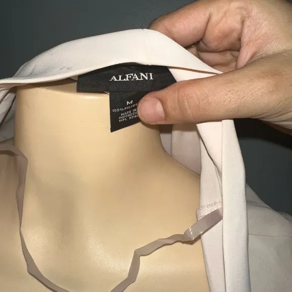 Alfani long light blush pink 100% polyester cardigan