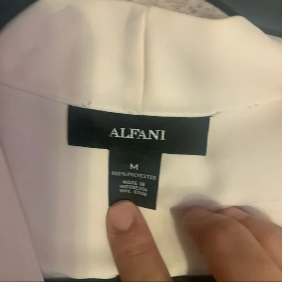 Alfani long light blush pink 100% polyester cardigan