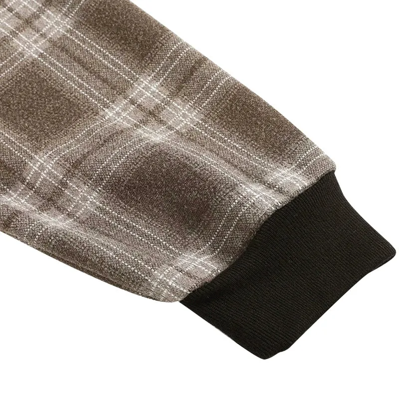 Algae Gray Checkered Sweater