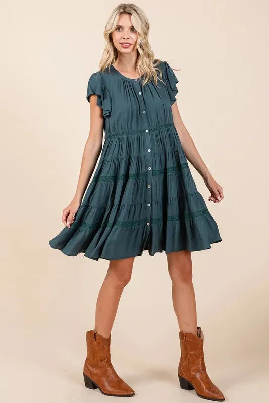 All Tiered Up Midi Dress