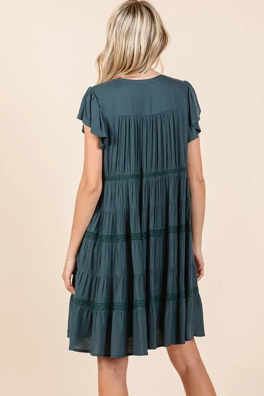 All Tiered Up Midi Dress