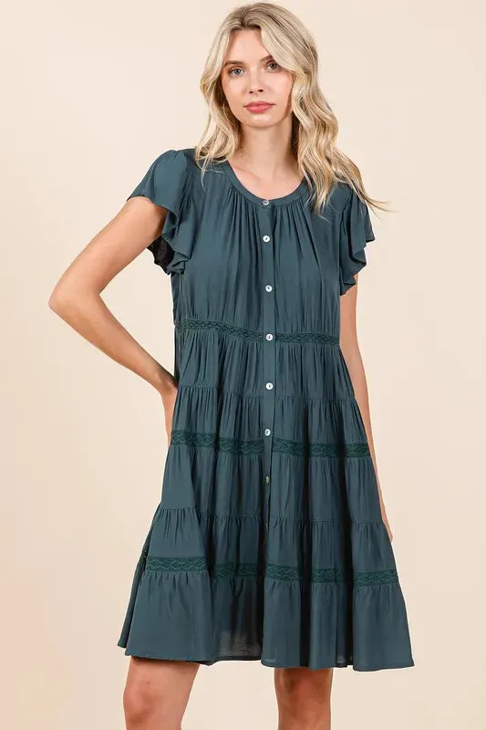 All Tiered Up Midi Dress