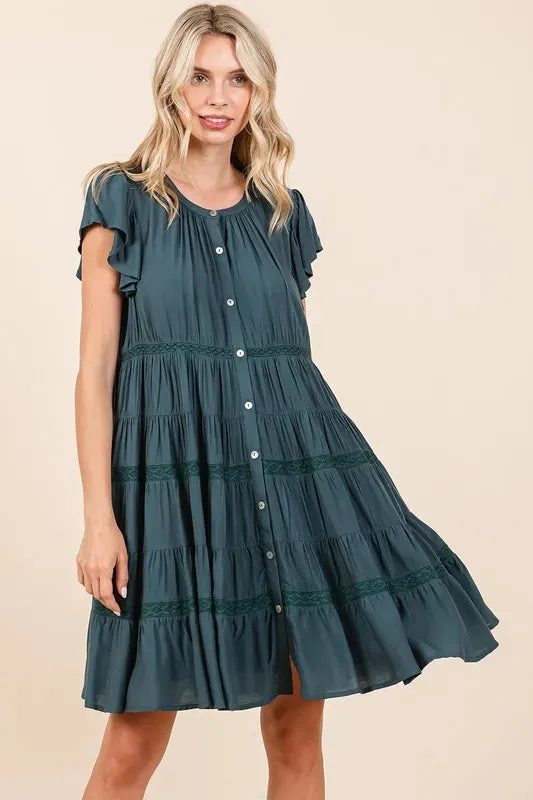 All Tiered Up Midi Dress