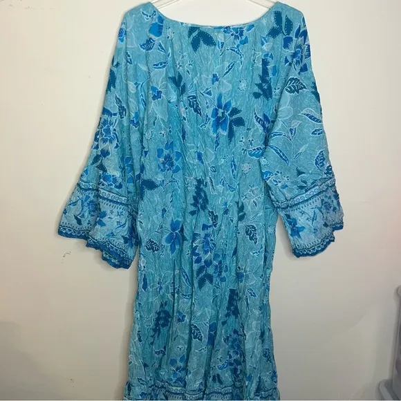 Avenue Dress Kara Crush Dress in Blue Royal Blooms Size 4X. 30/32