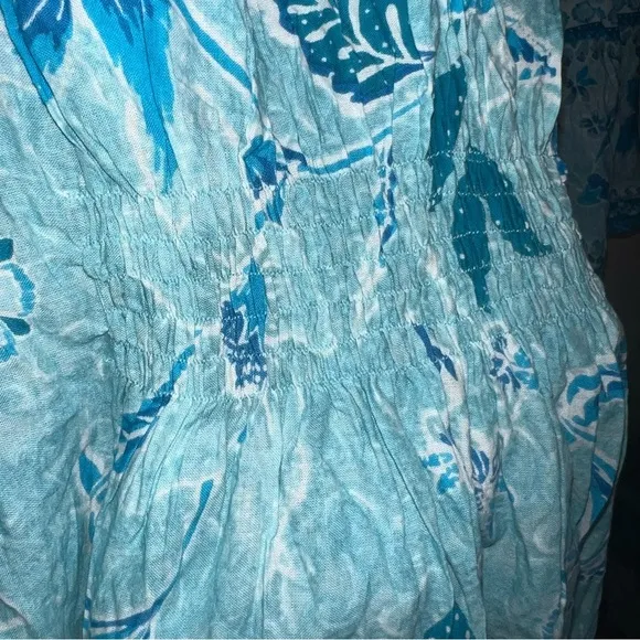 Avenue Dress Kara Crush Dress in Blue Royal Blooms Size 4X. 30/32