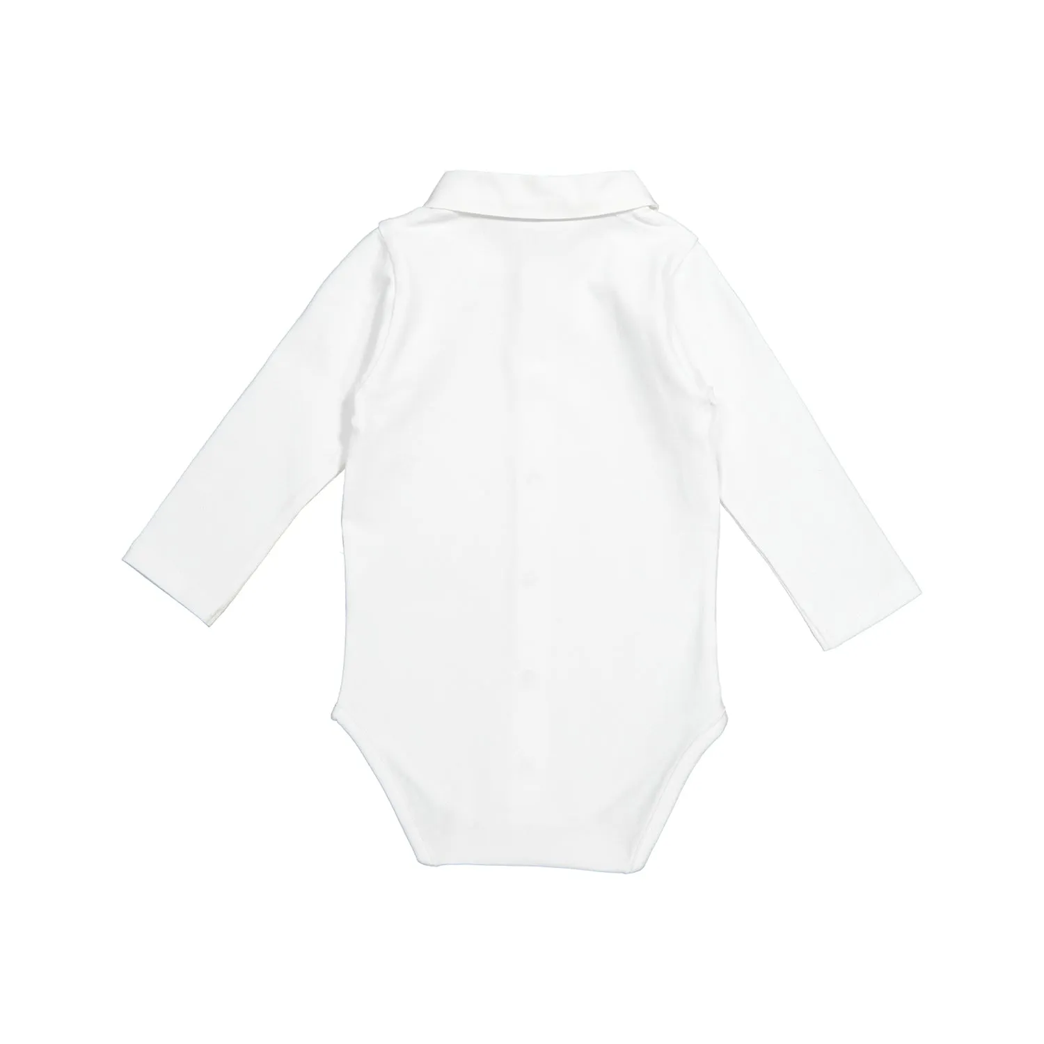 Baby Boys White Cotton Bodysuit