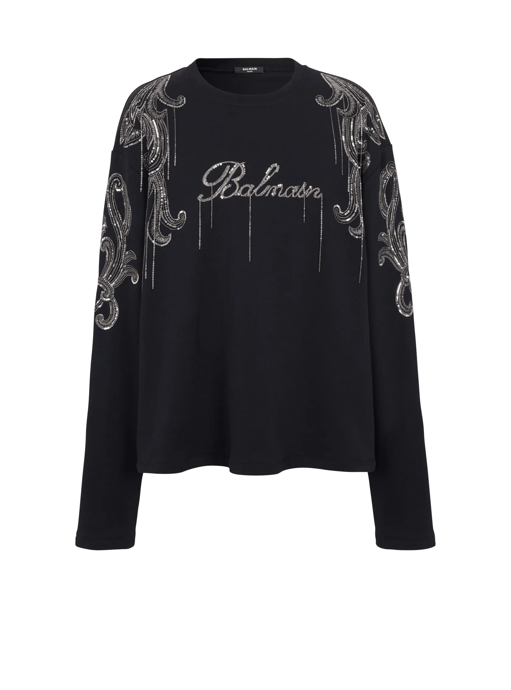 Balmain Signature chain embroidered sweater