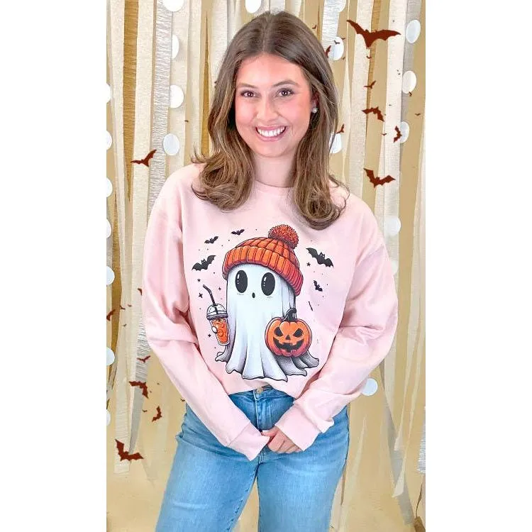 Batty Ghost Graphic Sweatshirt