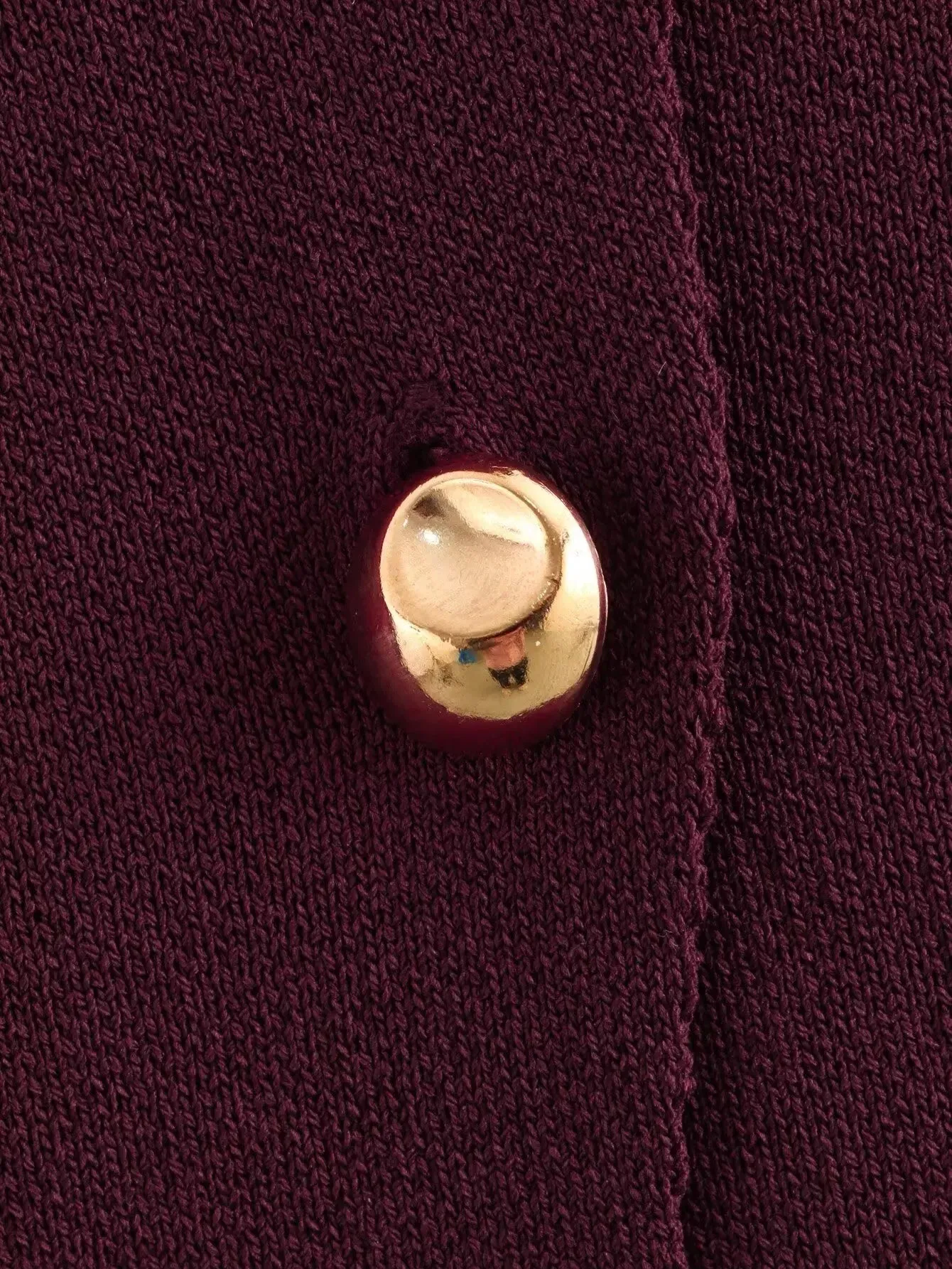 BB™ | Vintage Golden Button V-Neck Sweater