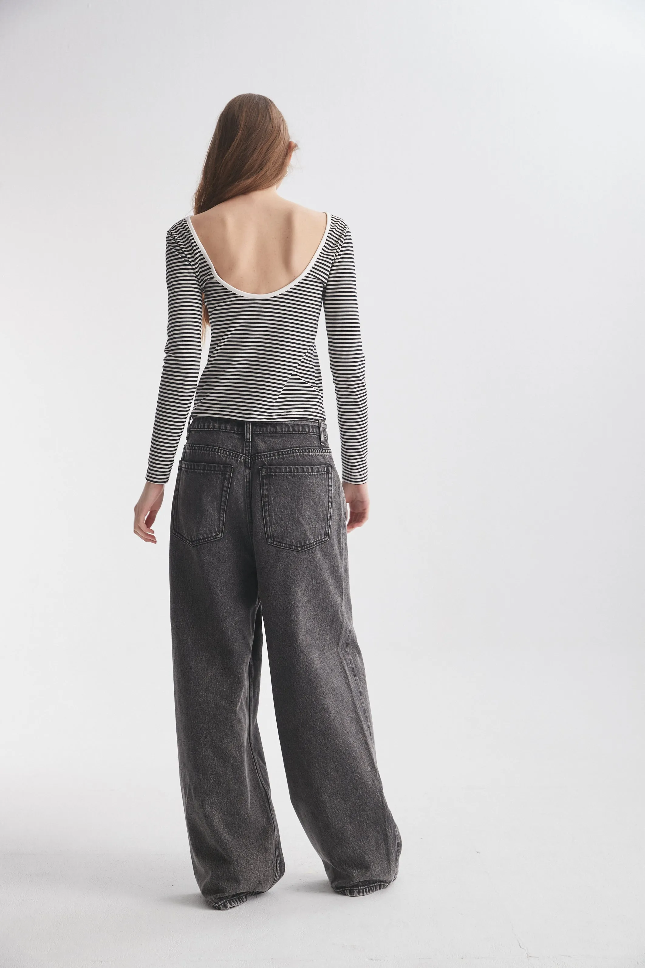 Belted Baggy Jeans