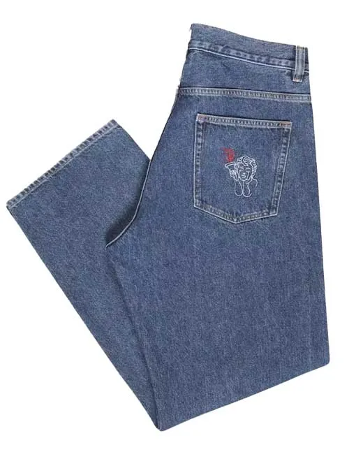 Beyond Medals Fortunato Loose Jean Blue