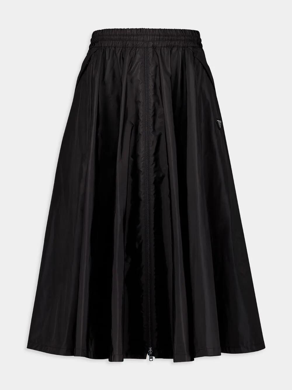 Black Full Light Re-Nylon Skirt