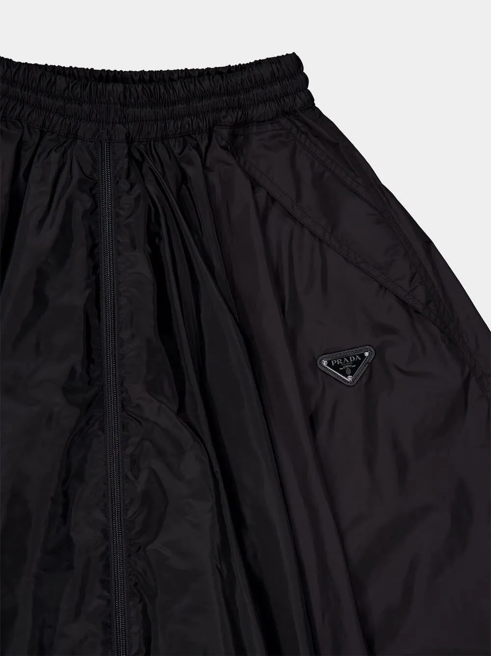 Black Full Light Re-Nylon Skirt