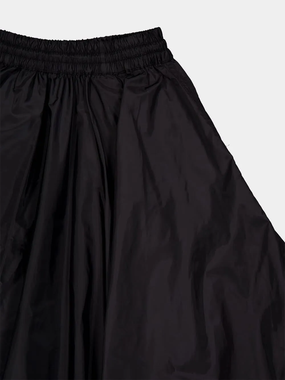 Black Full Light Re-Nylon Skirt