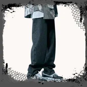 BLK | BLU | BRN | WHT  Loose Denim Jeans