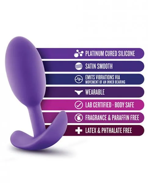 Blush Luxe Wearable Slim Plug Medium - Purple