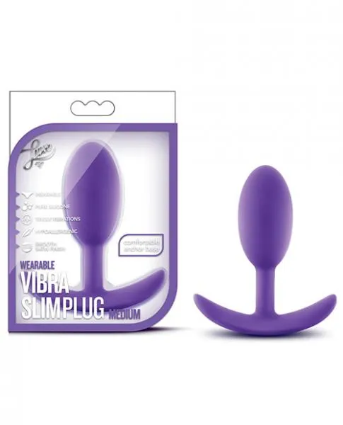 Blush Luxe Wearable Slim Plug Medium - Purple