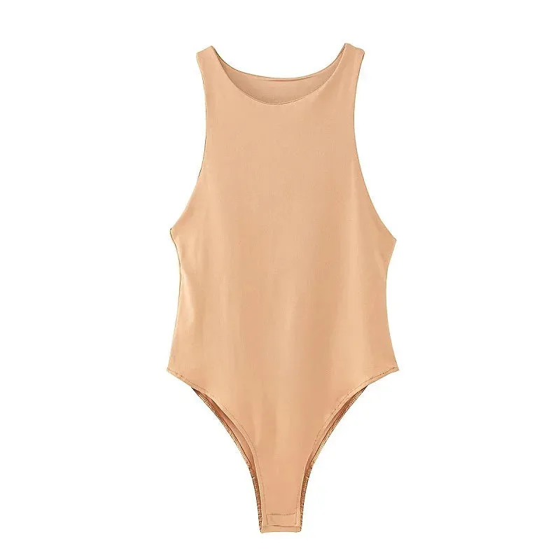 bodycon women bodysuits female slim casual  bodysuit chic lady club short playsuits