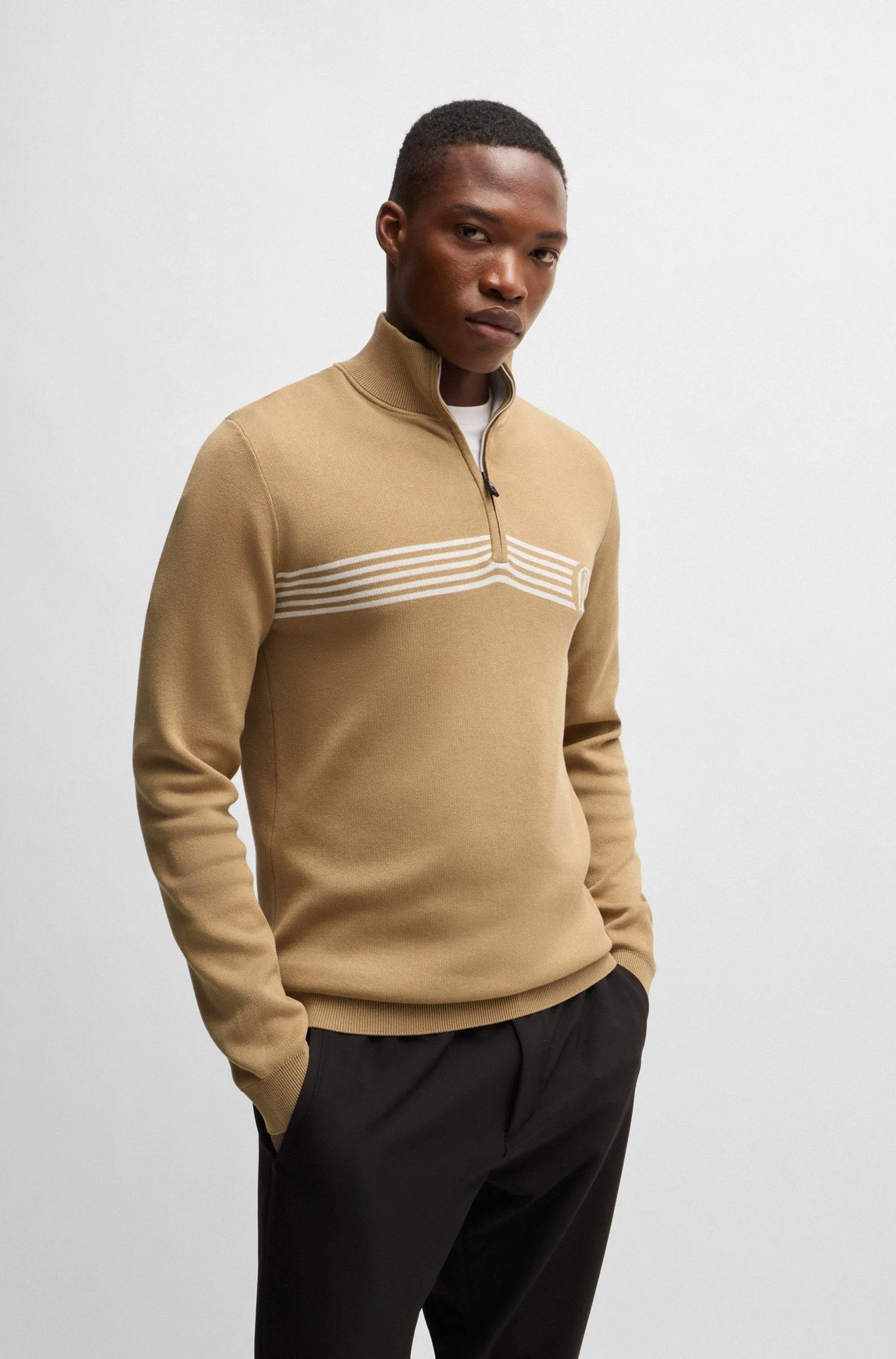 BOSS Sweaters Regular Fit in Cotton - OPEN_QZ_24 10267020 01-50530754