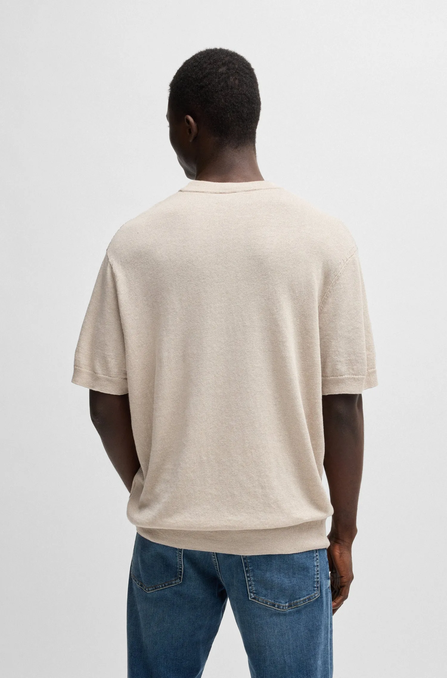 BOSS Sweaters Relaxed Fit in Cotton Mix - AJORDINO 10270980 01-50539573