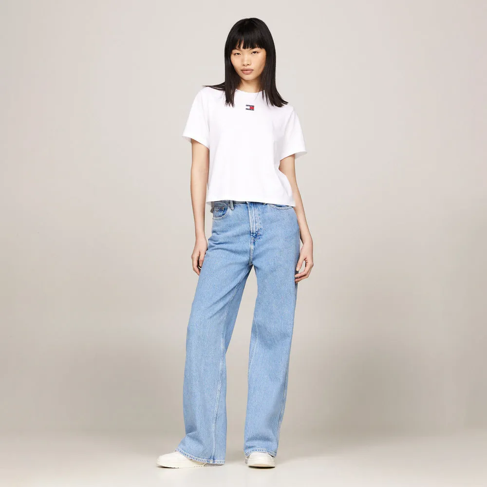 Boxy Badge T-Shirt - White