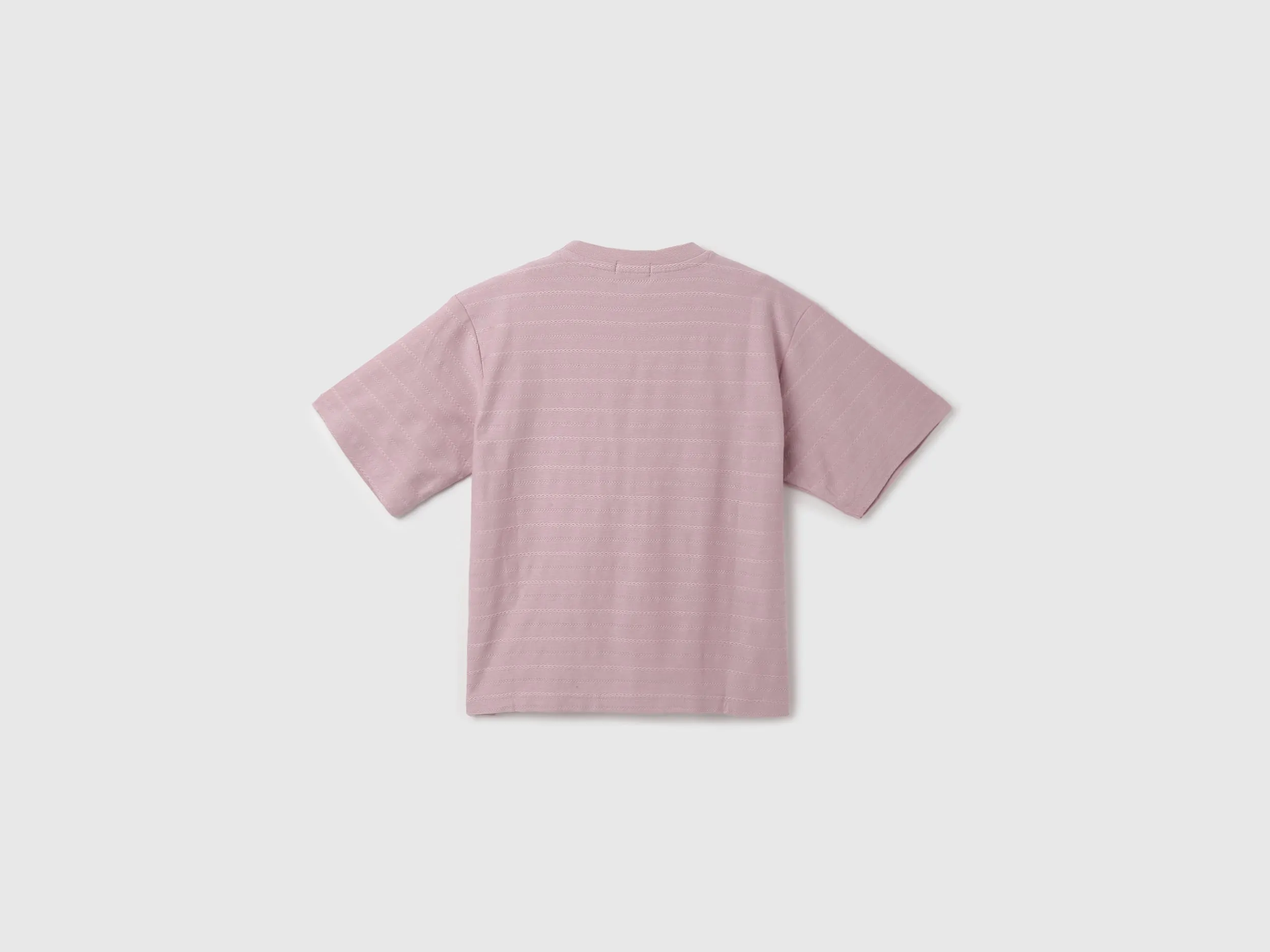 Boxy Fit Round Neck Patterned T-Shirt
