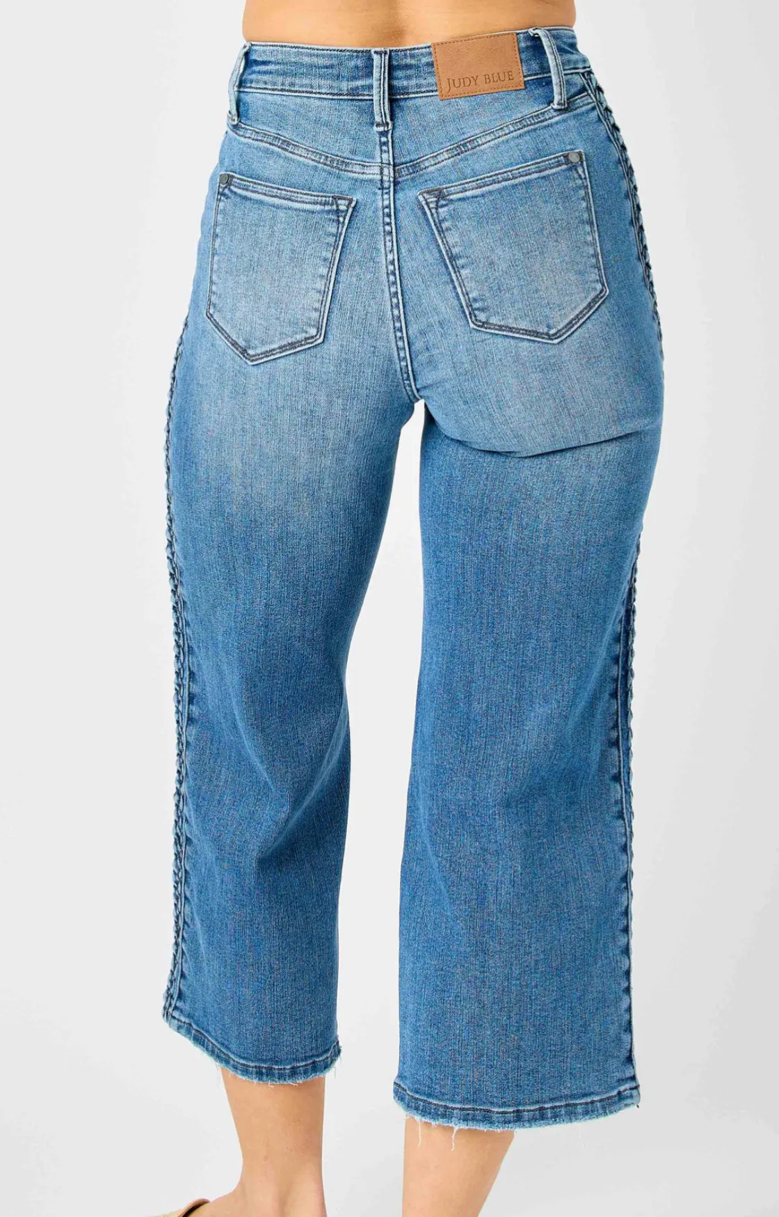 Brandy Braid Crop Denim