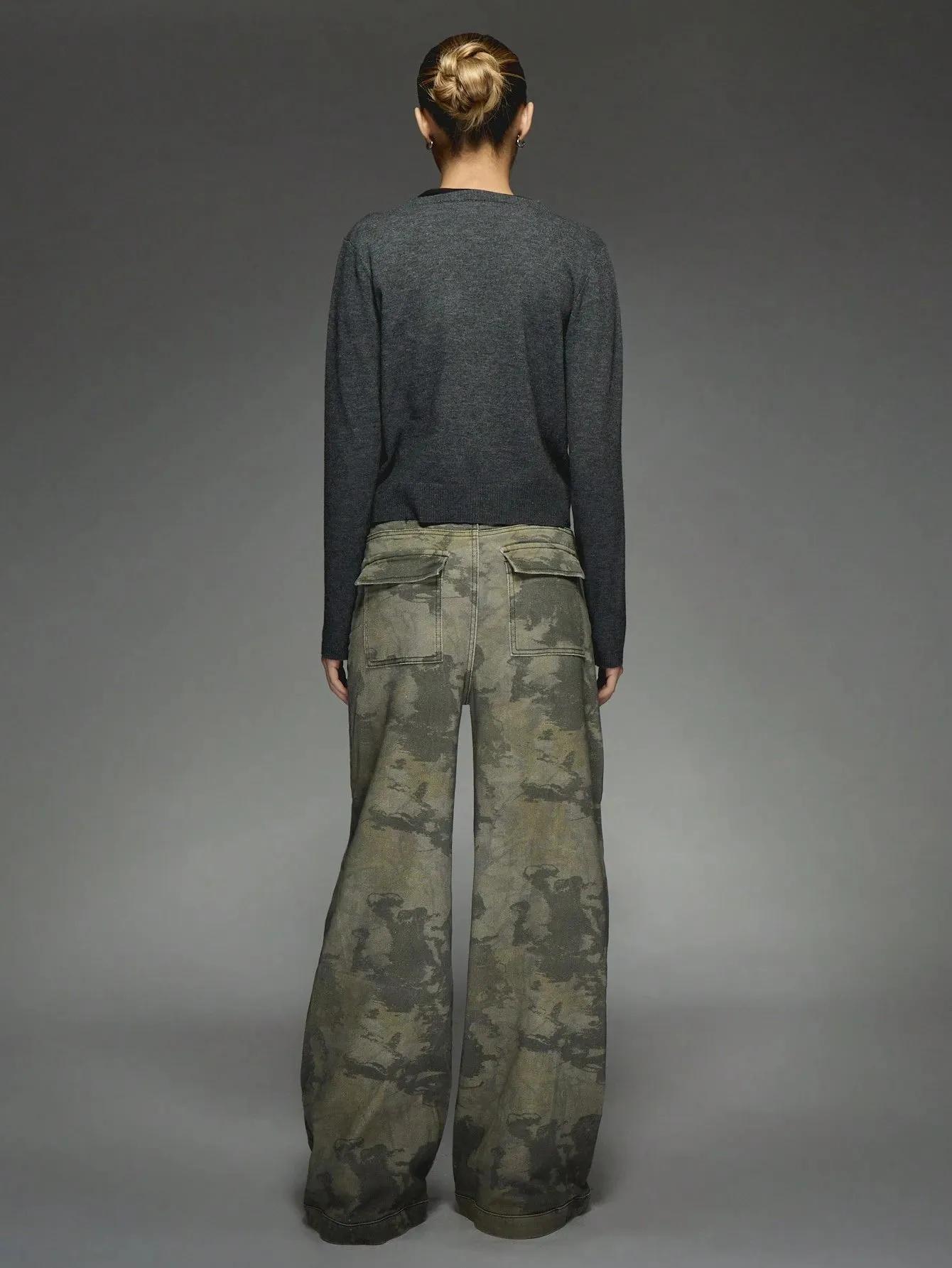 Camo Print Wide-Leg Jeans | Stylish & Trendy Streetwear