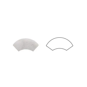 Carrara White Italian (Bianco Carrara) Marble 1 X 12 Quarter-Round Trim Molding, Polished