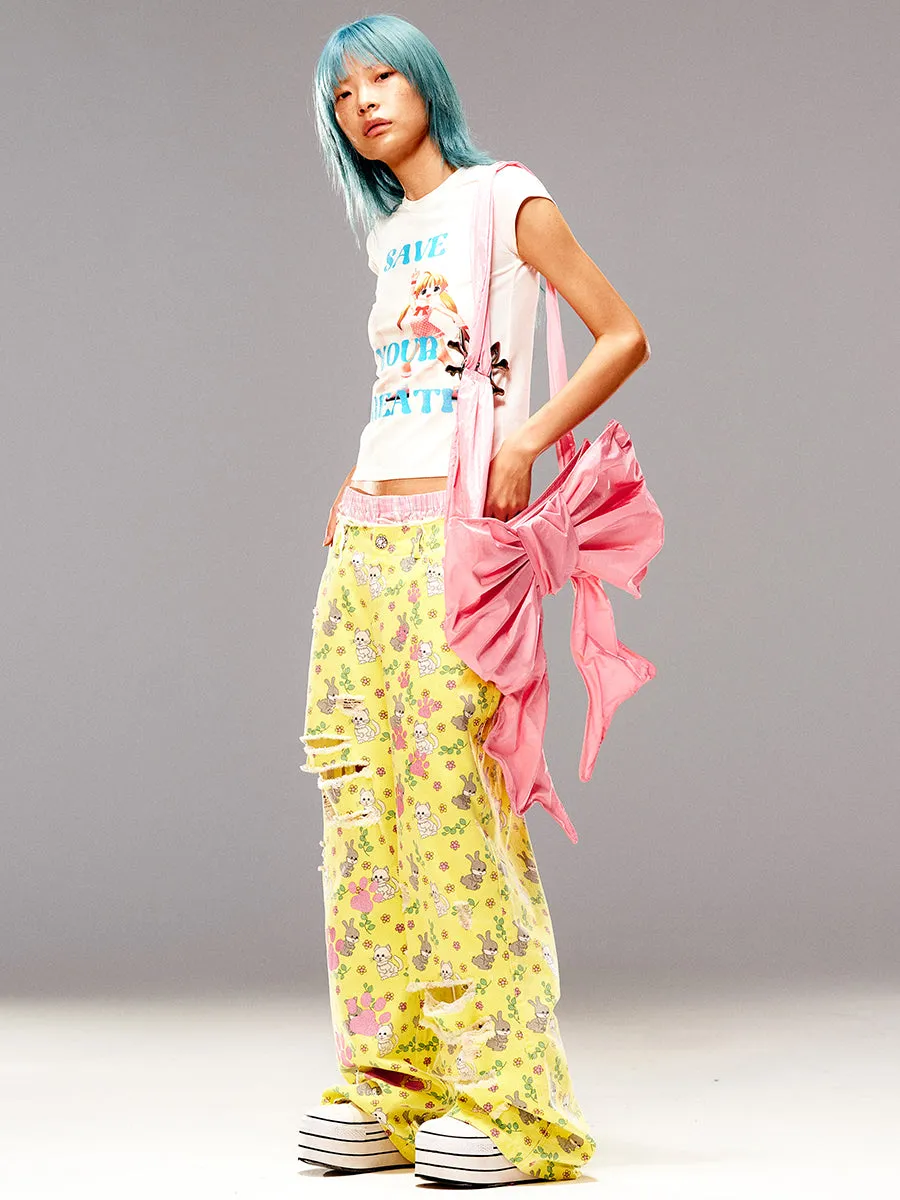 CARTOON LOOSE JEANS