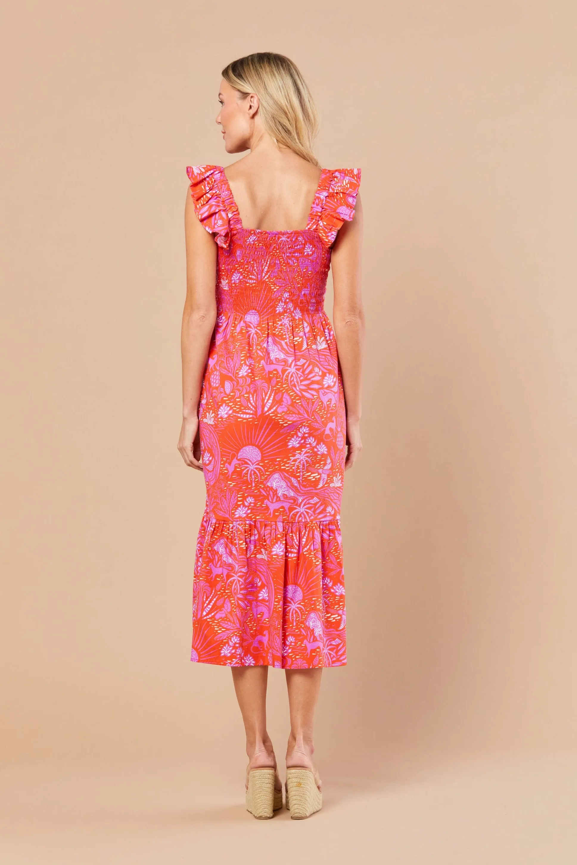 Charlotte Dress in Whimsical Island Sunset